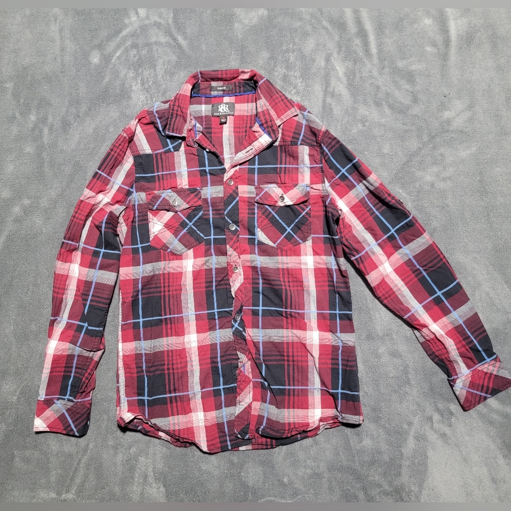 Mens plaid button down
